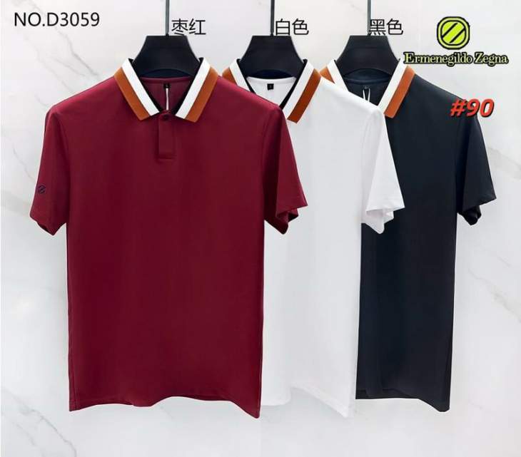 Picture of Zegna Polo Shirts Short _SKUZegnaM-4XL12yr3525220